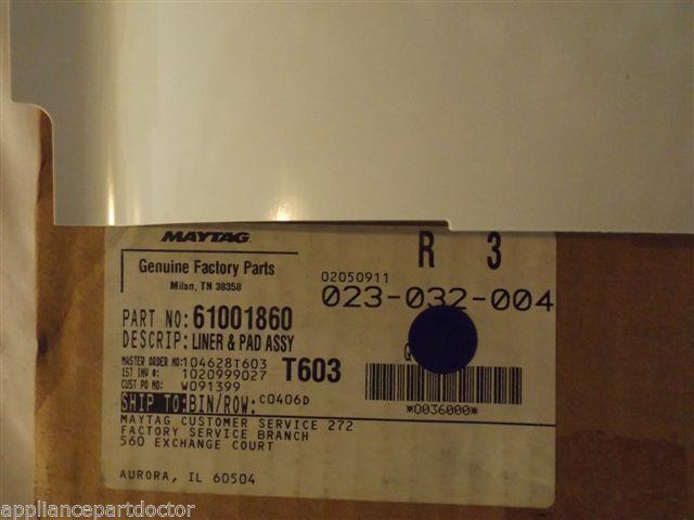 JENN AIR BOSCH REFRIGERATOR 61001860 Liner & Pad, Fountain NEW IN BOX JENN AIR BOSCH REFRIGERATOR 61001860 Liner & Pad, Fountain NEW IN BOX